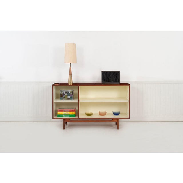 Mid-Century Modern Jens Risom Open Book Cabinet 1950c. For Sale - Image 3 of 9