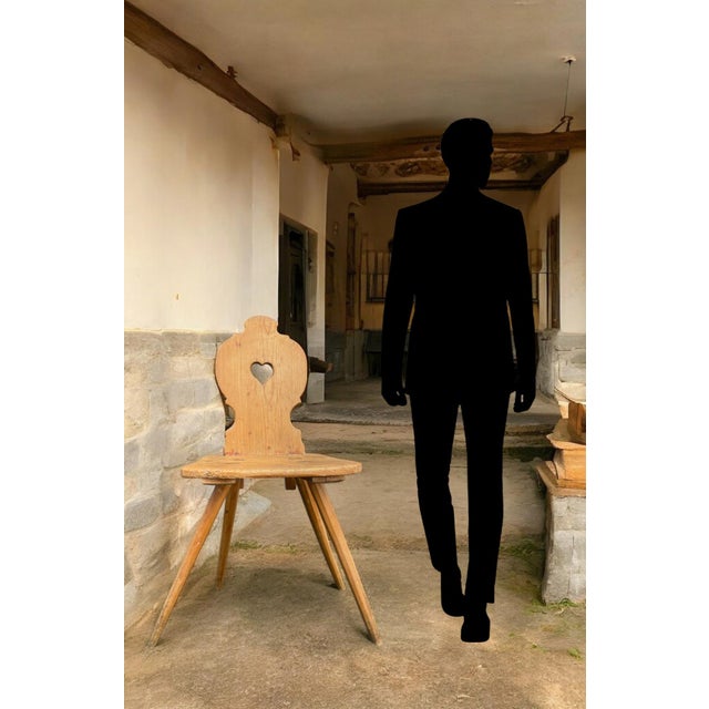 Blonde Fir Chair, 1850s For Sale - Image 10 of 12