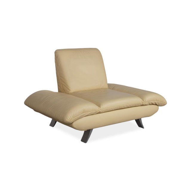 Rossini Armchair in Yellow Leather from Koinor For Sale - Image 5 of 15