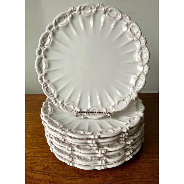 Gien Vintage French Gien Motton Faience Dinnerware-8 Place Settings + Serving-78 Pieces For Sale - Image 4 of 12