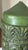 1970s Vintage 60s-70s Carved Dk Olive Green Pillar Candle For Sale - Image 5 of 9