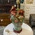Vintage Majolica Style Two Monkeys Table Lamp For Sale - Image 11 of 12