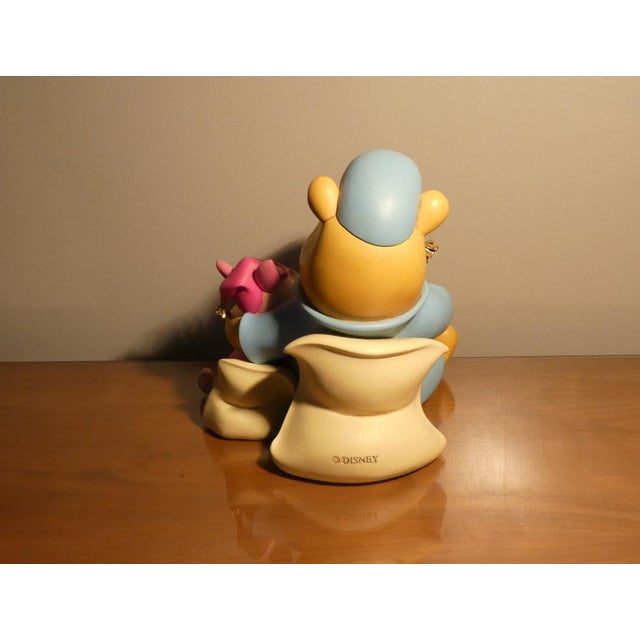 Ceramic & Resin Winnie the Pooh & Piglet Figurine by Peter Mook for Disney, USA, 2000s For Sale - Image 4 of 15
