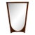 Mid-Century Modern Broyhill Brasilia Sculpted Walnut Mirror For Sale