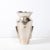 Modern Late 20th Century Modernist Urn Form Ceramic Vase With Rectilinear Detailing & Platinum Glaze For Sale - Image 3 of 9