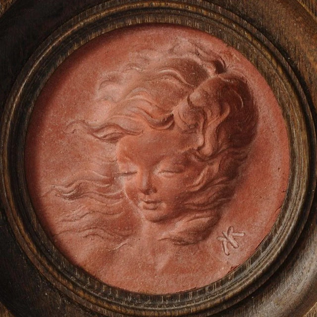 Mid-Century Modern Koos Van Der Kaaij, A Young Girl, 1950s, Terracotta Relief For Sale - Image 3 of 9