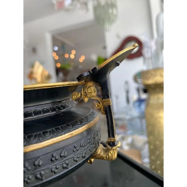 Black Antique Compote French Etruscan Revival For Sale - Image 8 of 13
