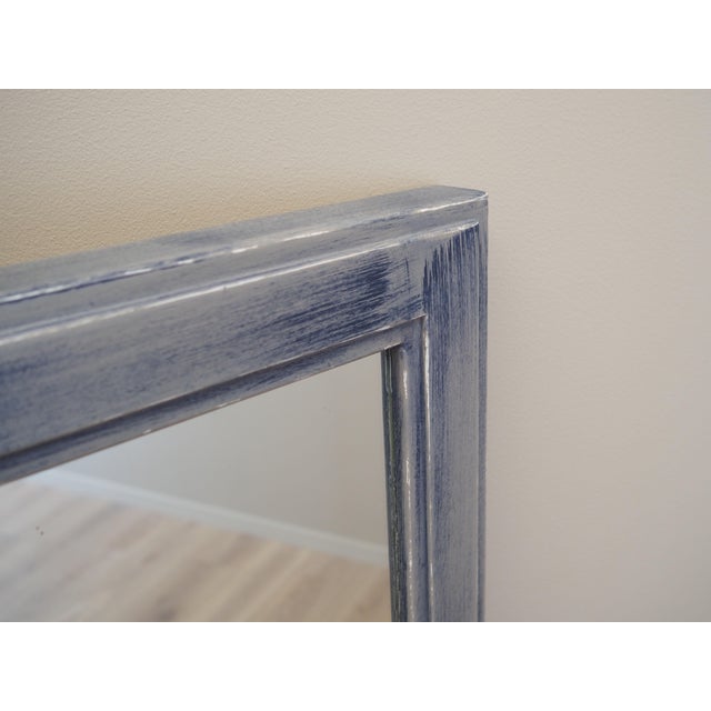 Wood Danish Mirror in Beech Frame, 1960s For Sale - Image 7 of 10