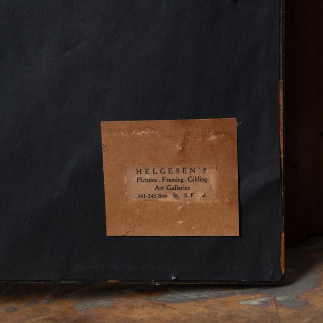 Black Helen Hyde - Girl Reading by Candlelight, Japanisme Watercolor, C.1900 For Sale - Image 8 of 8