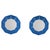 Italian Blue Mirrored Glass Decagonal Mirrors, 2000s, Set of 2 For Sale - Image 11 of 11