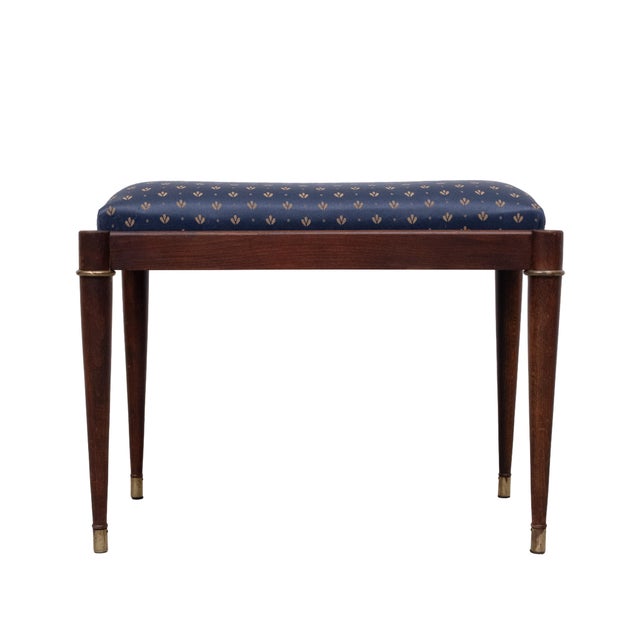 Mid-Century Modern Stool Ottoman Classic, France, 1950s For Sale - Image 3 of 8