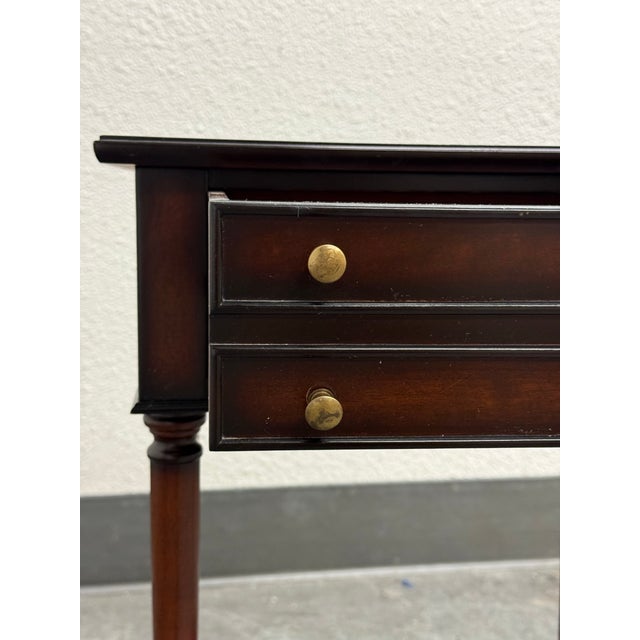 Circa 1999 Bombay Co. Side Table + Casters For Sale - Image 4 of 12