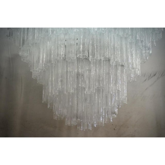 Murano Art Glass Transparent Chandelier, 2000 For Sale - Image 7 of 10
