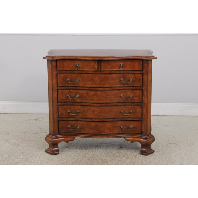 Age: Approx: 25 Years Old Details: Mahogany Bracket Feet Georgian Style High Quality Construction Nice Tooled Leather Top...