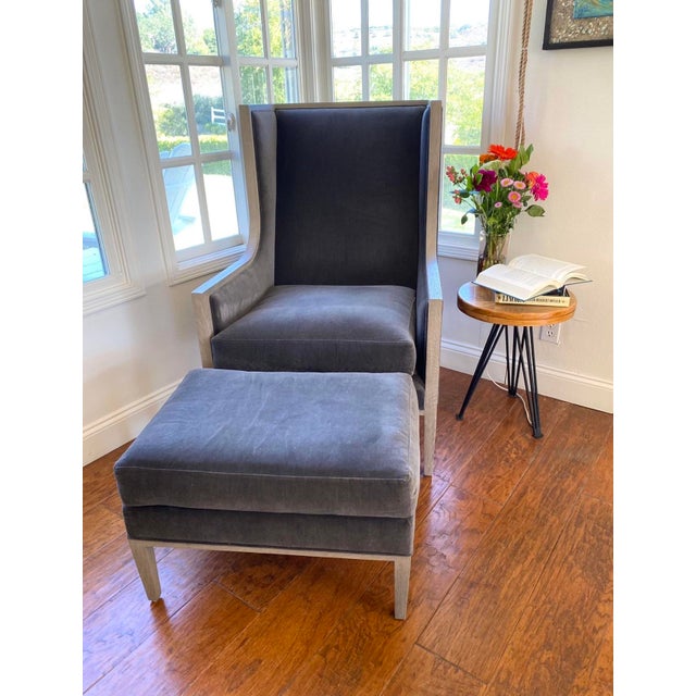 Restoration Hardware French Contemporary Wingback Chair Chairish