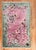 Chinese Nichols art deco scatter size rug in pretty pinks and greens Measures: 3' x 4'9".