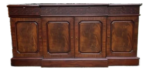 1990s Mahogany Sideboard Buffet