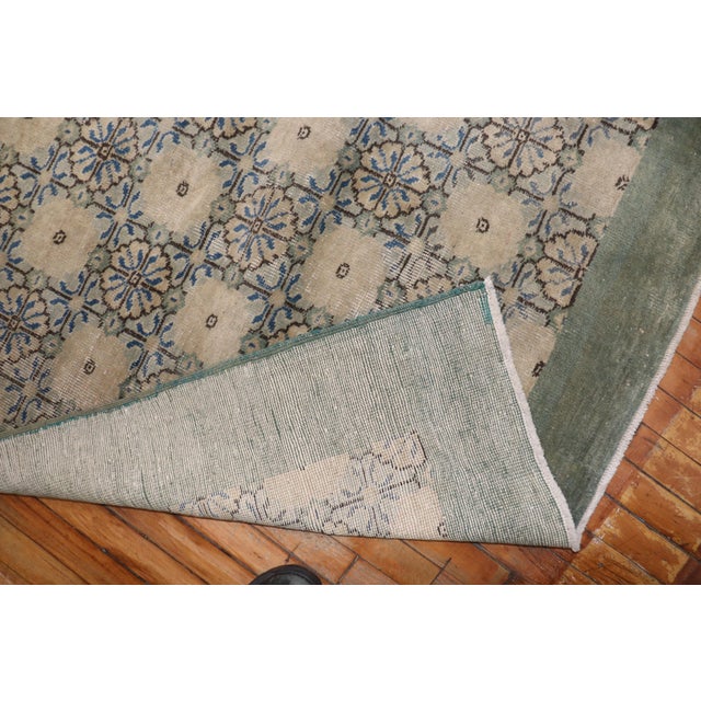 Zabihi Collection Mid 20th Century Turkish Deco Rug - 6'10" x 9'8" For Sale - Image 12 of 18