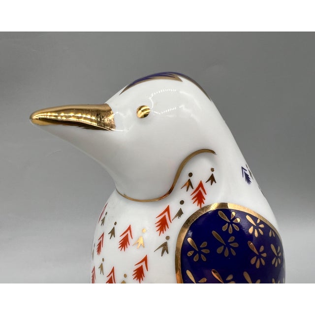 1980s Japanese Tapestry Collection Porcelain Penguin Figurine – Imari Style / Grandmillennial For Sale - Image 11 of 11