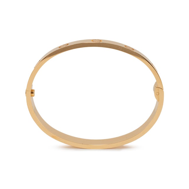 Cartier Love Classic Model 18k Yellow Gold Bangle Bracelet For Sale In Houston - Image 6 of 8