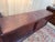 Large art deco style shop counter from the interwar period, made of solid mahogany-stained wood, originally designed for...