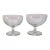 1930s Depression Glass Champagne Coupe Glasses- A Pair For Sale