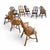 Vintage Oak Wheelback Windsor Armchairs, 1980s, Set of 9 For Sale - Image 4 of 18