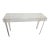 60" Console Table Lucite and Clear Glass Top - Floor Sample33 For Sale