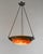 Charles Schneider Large French Art Deco Pendant Light by Le Verre Francais Schneider - 1925 Cameo Chandelier France For Sale - Image 4 of 17