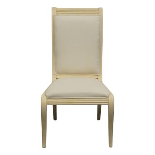 Drexel Heritage Cabochon Collection Contemporary Coastal Style Dining Side Chair 848-765 - Bleach Sand Finish For Sale