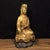 Vintage Gilt Bronze Guanyin Statue in Royal Ease Pose - Asian Buddhist Sculpture For Sale - Image 4 of 7