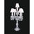 Collection regina table lamp, metal and crystal, ncl 225/ws by jago dimensions: d 46 x h 80 cm. Materials: metal, crystal....