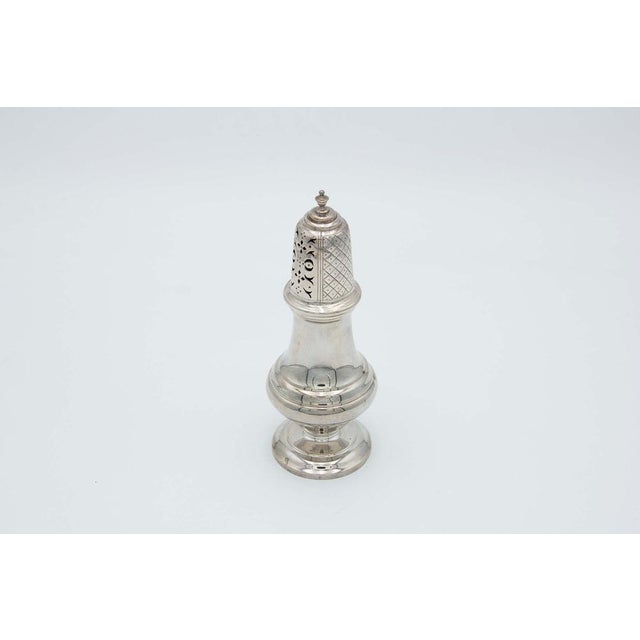 Silver Sprinkler with Circular Base For Sale - Image 3 of 3