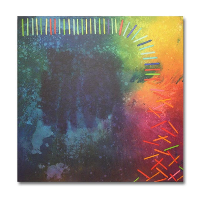 "Falling for You" Original Contemporary Abstract Painting by Mel Rea For Sale - Image 4 of 4