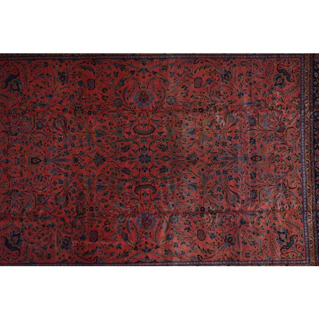 Traditional Antique Kashan Rug 11'7'' x 15'3'' For Sale - Image 3 of 9