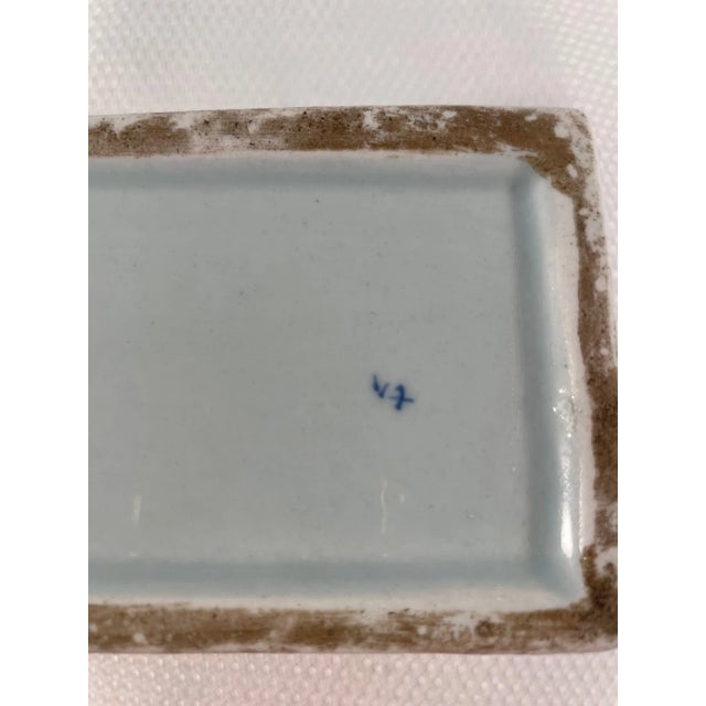 Antique Dutch Delft Faience Flower Brick Vase For Sale - Image 10 of 12