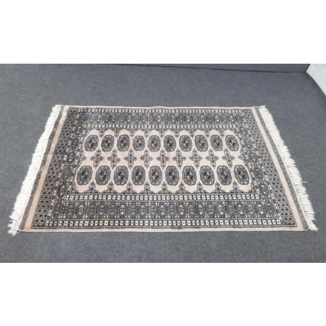 Vintage Bokara RUG Medium 72" X 53" (1 of 2 matching Rugs) Overall a Gorgeous Rug that will highlight any room it is...