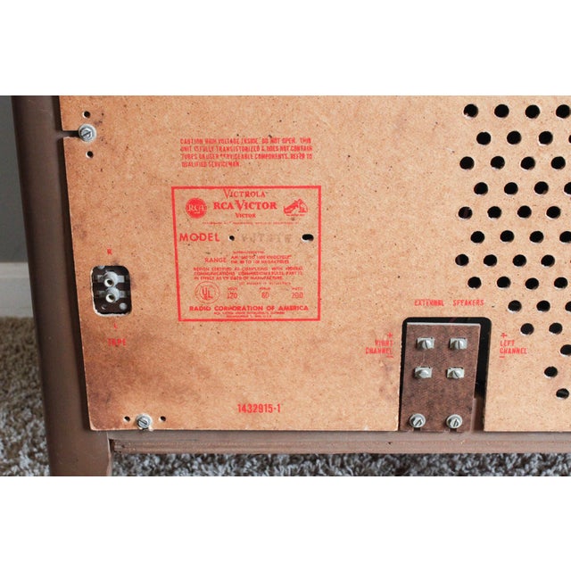 1960's Vintage RCA Victor Victrola Record Player Console Credenza