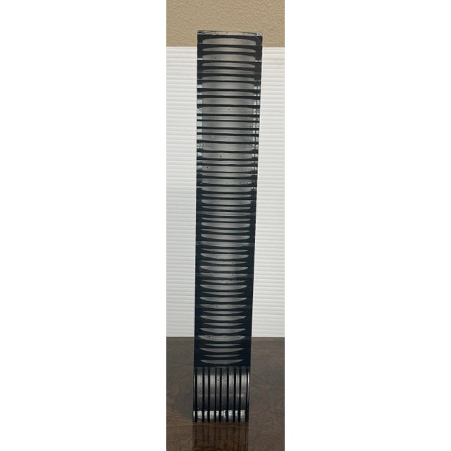 Towering Downtown Vase, Signed 2004 For Sale - Image 9 of 11