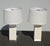 Pair of Modern Table Lamps W White Lamp Shades For Sale - Image 4 of 13