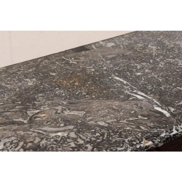 19th Century French Marble Top Commode W/Rococo Hardware For Sale - Image 9 of 14