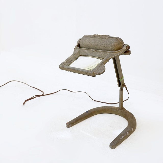 Industrial Magnifying Lamp by Gruber, 1950s For Sale - Image 6 of 17