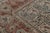 Cream Antique Mahal Geometric Cream Pink Res and Blue Wool Paisley Rug For Sale - Image 8 of 10