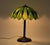 Green Late 20th Century Tiffany Style Slag Glass Table Lamp For Sale - Image 8 of 10