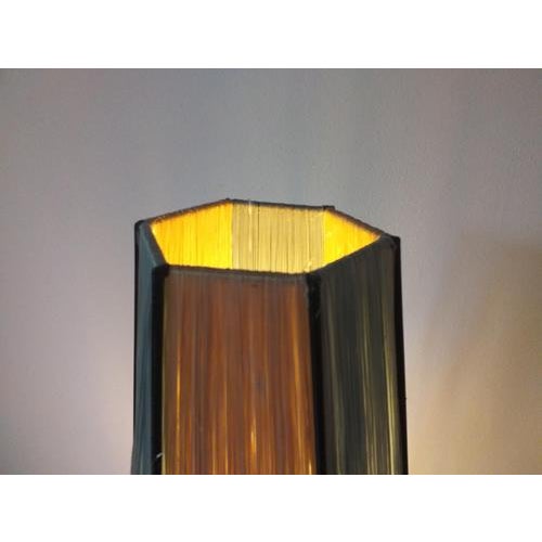 1960s Mid-Century Modern German Rocket Floor Lamp in Metal and Straw, 1960 For Sale - Image 5 of 13
