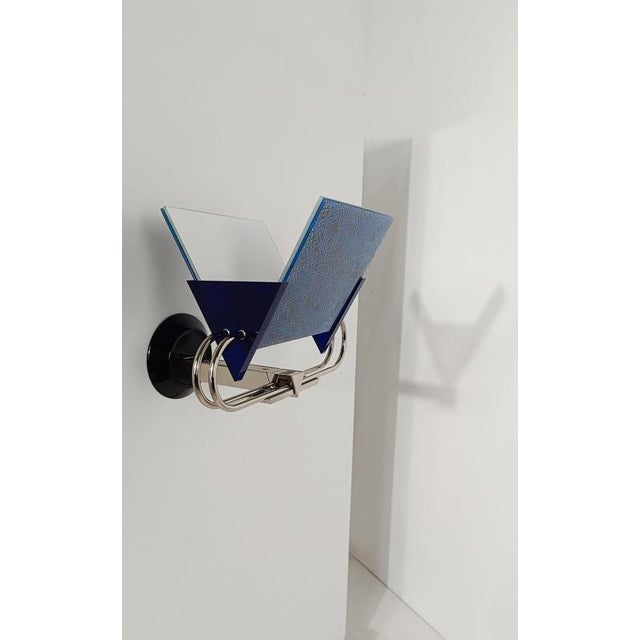 Italian Post Modern Sconce attributed to Perry A. King & S. Mirand for Arteluce, 1980s For Sale - Image 11 of 18