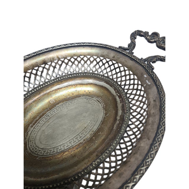 Art Nouveau Fruit Bowl on Stand by Fraget, Poland, 1900s For Sale - Image 12 of 14
