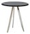 Mirage 50 Silver Chrome Frame and Fumé Mirror Side Table by Casa Casati For Sale