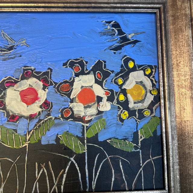 Abstract Contemporary Original Abstract Painting by Stephen Heigh “In the Garden” For Sale - Image 3 of 5