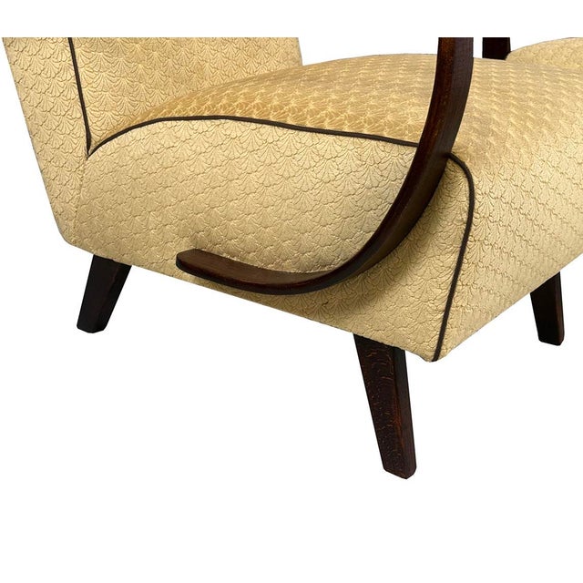 1950s Art Deco Armchairs from Interier Praha, 1950s, Set of 2 For Sale - Image 5 of 9